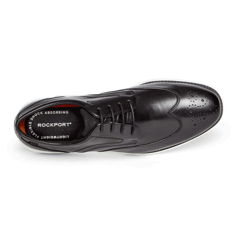 Rockport Oxfords Herr Svarta/Vita - Garett Wingtip - XPDUA6341